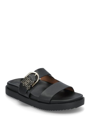 Leather Sporty Mule Black Tommy Hilfiger