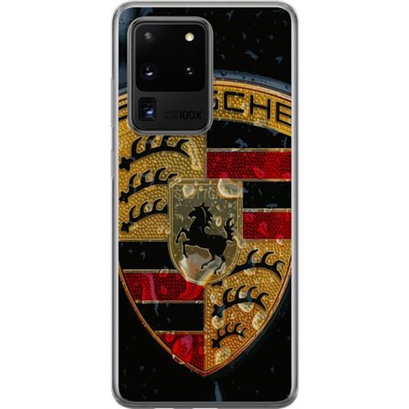 Kompatibelt Mobilskal till Samsung Samsung Galaxy S20 Ultra Porsche logotyp affisch lyxbilsmärke vapen skåpbilsemblem Stuttgart klassisk retrodesign