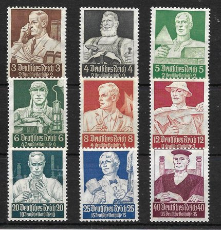 Tyske Rige 1934 - AFA 549-57 - Postfrisk