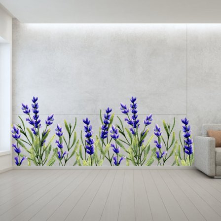 Romanttinen laventelin seinätarra seinäkoriste olohuoneeseen B