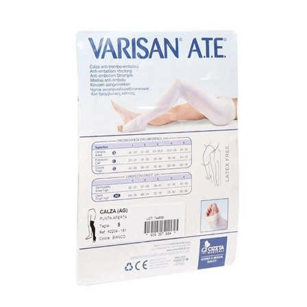 Varisan ATE Calza Anti-trombo-embolica Punta Aperta Taglia 5