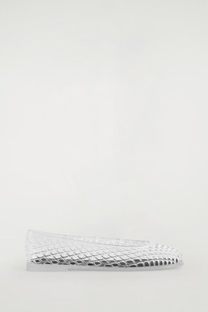 COS Women's Cut Out Jelly Ballet Flats in Blue