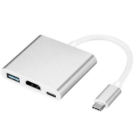 USB-C Multiport Adapter för USB 3.0, 4K HDMI och USB-C 3.1 dockningsstation