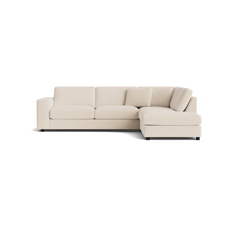 Oasis hjørnesofa, højrevendt - Lincoln Beige - 271x213x79 - Sofa, hjørnesofa
