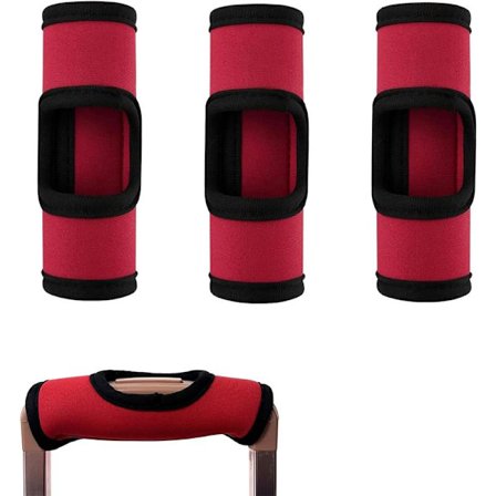 3-pak Bagagehåndtagsomslag, Bagagehåndtagsomslag til kuffert, Bagagemærker i klare farver, Kuffertmærker til rejsetilbehør