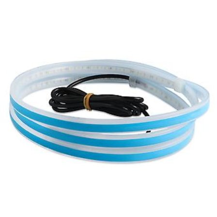 LED-lysstripe for bilens panser, vanntett, atmosfærisk belysning, bilutstyr (Isblå)