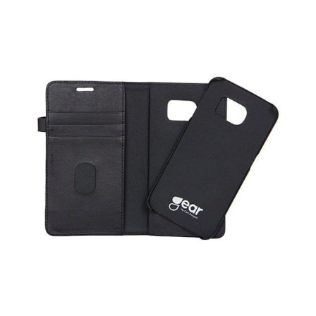 BUFFALO äkta läder Plånboksfodral Samsung Galaxy S7 Edge - Svart