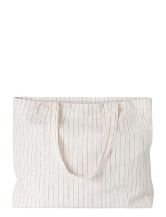 Hanna Tote Bag - Dark Powder Pin Shopper Taske Hvid STUDIO FEDER