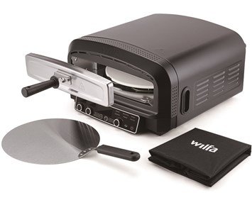 Wilfa-Wilfa PO2DB-E2200 - B-vare-Elektrisk pizzaovn med roterende pizzastein-Barbecue-Grill