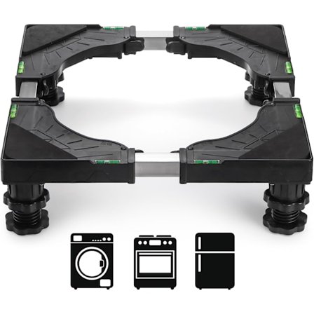 Mini Køleskabsstander, Universal Vaske- og Tørretumbler Sokkel Justerbar Køleskabsstander, Multifunktionel Vaskemaskinebase