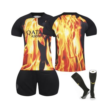 (2023/24 Paris Special Joint Flame Edition fotbollströjasatser för barn, vuxna XL(180-190CM)