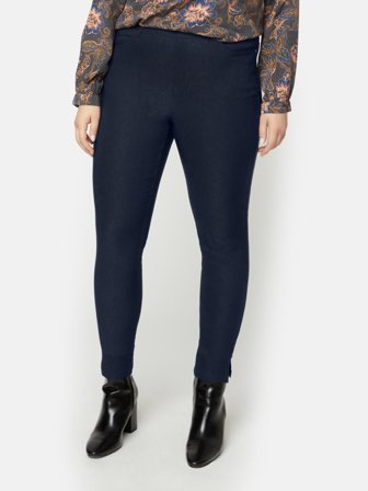 CISO - Sofia 7/8 Bukser - Navy - Curvy Slim Fit / Elastik i Taljen