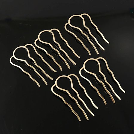 5 stk. hårgaffel klemme hårnål hårkam hårnål håropsætning hårpinde legering 4-takket knold hårnåle klemmer greb til kvinder hårstyling