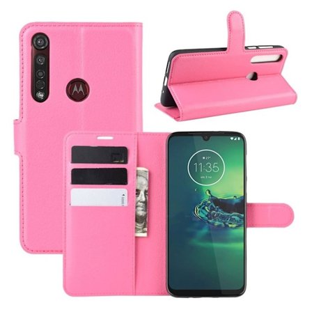 Classic Motorola Moto G8 Plus fodral - Rosa