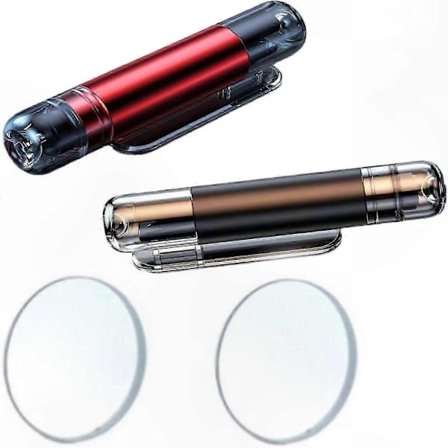 2 stk. Safe Pro X 2-i-1 Nødhammer for bilvindu og sikkerhetsbeltekutter - Livredderhammer for sikkerhet, rød og grå