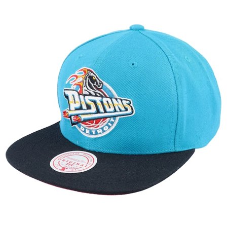Mitchell & Ness - NBA Azul snapback Boné - Detroit Pistons Core Basic Teal Snapback @ Hatstore