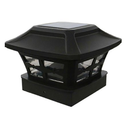 1-pakke Solcelle Utendørs Stolpelampe - Hagelys Stolpelampe Gjerde Lys LED-lys