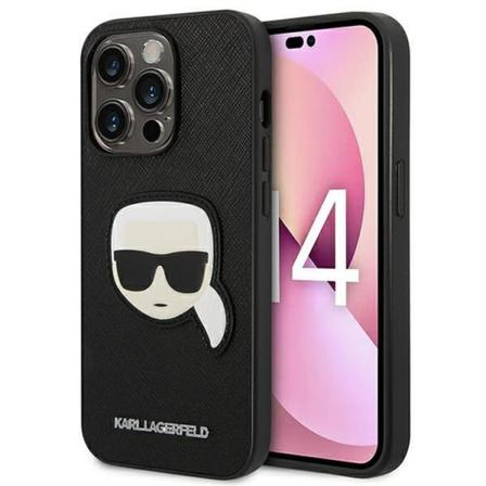 Karl Lagerfeld Iphone 14 Pro Skal Original Faceplate - Svart
