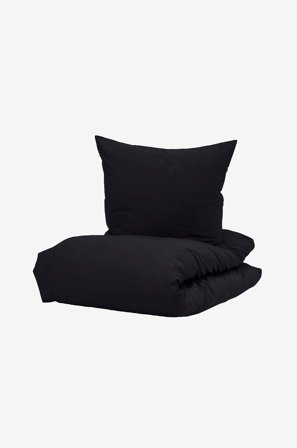 Borås Cotton - Bäddset Cloud - Svart - Påslakanset - 150X210 - Från Homeroom
