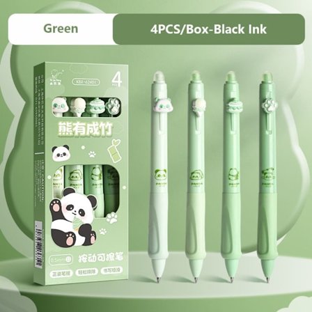 4st/kartong raderbar penna gel penna GRÖN SVART BLÄCK SVART BLÄCK