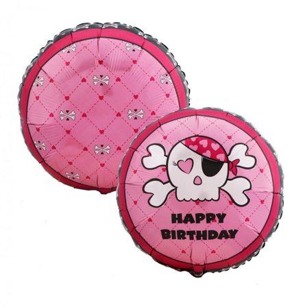 Heliumballong rosa pirat - Piratkalas Dekoration - Kalas Dekoration - Kalaslagret.se