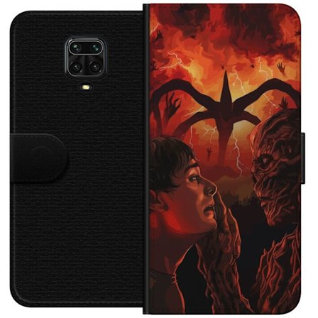 Yhteensopiva Lompakkokotelo Xiaomi Redmi Note 9S Satumaista moskeijaa pastelliväreillä, roikkuvilla lyhdyillä, tähdillä ja puolikuulla pilvien jo