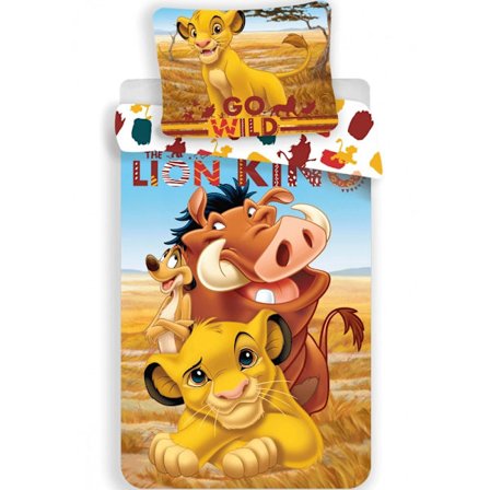Barnesengesett med Disney Løvenes Konge Pride Lands Trio, 100×135 cm og 40×60 cm