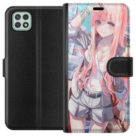 Samsung Galaxy A22 5G Tegnebogsetui Anime pige sød