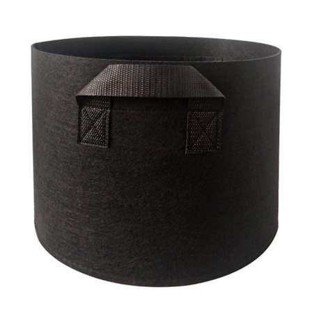 Tjock förtjockning odlingsväska i vävd tyg kruka grönsak blomma medicinalväxter planteringsväska helt svart 10 gallon 40x30 5 st