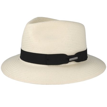 Stetson - Beige trilby Hoed - Aripeka Toyo Natural Trilby @ Hatstore