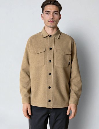 Clean Cut Copenhagen Ayden Overshirt - Beige - M