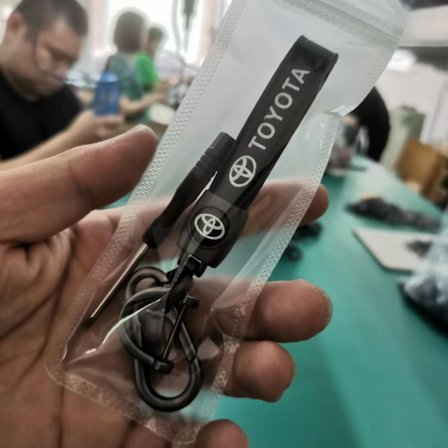 Lædernøglering til bil, metalnøglering, egnet til biltilbehør