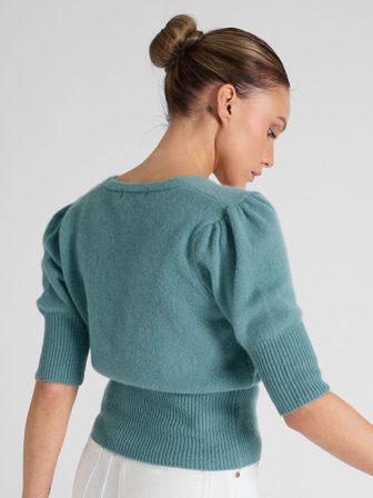 Kashmina - Kashmircardigan "Grace" - arctic - Size M