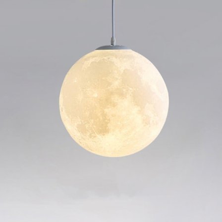 30 cm 3D-tulostus riippuvalaisin LED-pallokuu taiteellinen koti