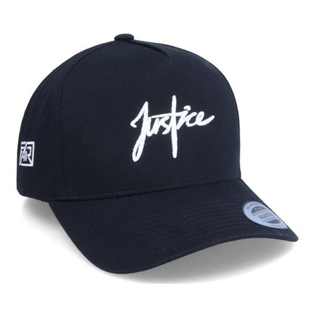 Fair - Svart adjustable Keps - Justice Script 3D A-Frame Black Adjustable @ Hatstore