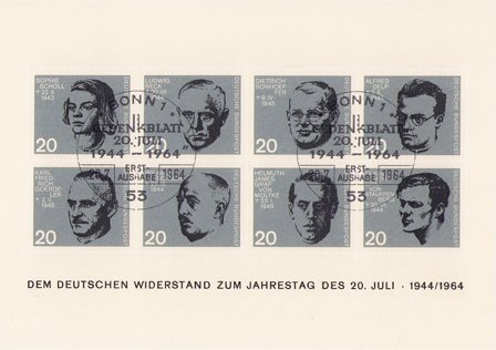 Tyskland 1964 - MICHEL blok 3 - Stemplet miniark