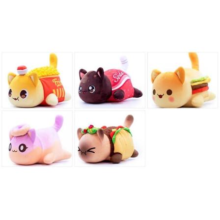 Aphmau Meemeows Pehmo Doll Cat Doll Pehmeä Tyynylelu W 5pcsSet