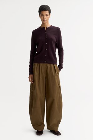 Soft Goat - Cardigan - Women cashmere sweater - XL - Midnight Plum