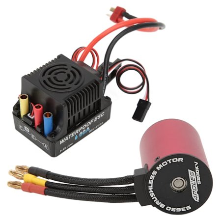 RC børsteløs motor ESC Combo 60A ESC S3650 5200KV børsteløs motor kit til 1/10 RC bil lastbil crawler