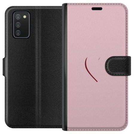 Kompatibel Tegnebogsetui til Samsung Samsung Galaxy A02s SoftPinkLove