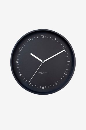 NeXtime - Veggklokke Berlin 30 - Svart - Veggklokker & bordklokker - Fra Homeroom