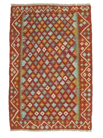 Kelim Afghan Old Style Teppe 88X136 Ull, Afghanistan