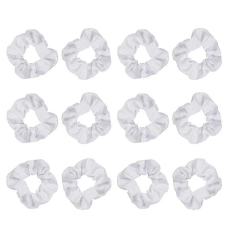 Elastiske hårbånd til piger, hvide scrunchies til batikfarvning, hårelastikker, DIY-hårscrunchies, bløde elastikker, hårtilbehør (FMY) Multicolor