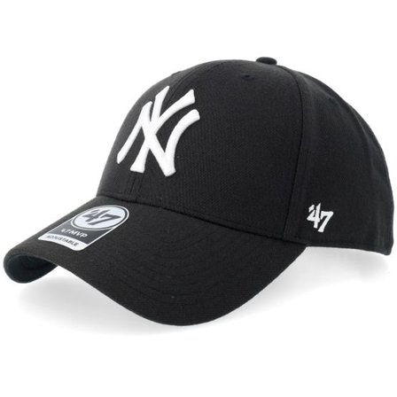 47 Brand - MLB Svart adjustable Keps - New York Yankees Mvp Black/White Adjustable @ Hatstore