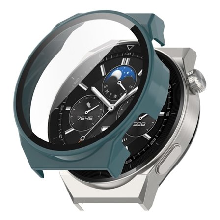 Huawei Watch GT 3 Pro 46mm cover with tempered glass screen protector - Pine Needle Green