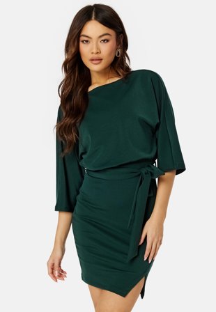 BUBBLEROOM Lorna Dress Dark green Klær