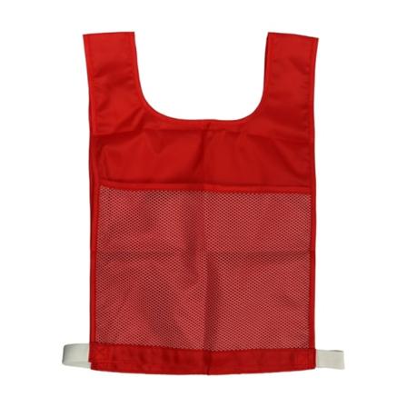 Barnesportsvest med nettinglomme Konkurransevest Nummervest Spillvest Fotballvest Ordstavingsvest til skole Red1
