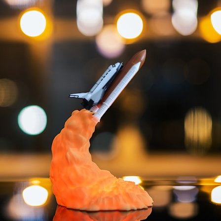 Raketlampa 3D-tryck med USB-uppladdning (02)