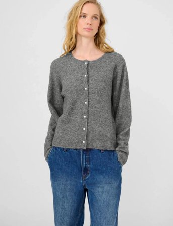 Karen By Simonsen Kbnoabelle Plain Cardigan - Grey - L