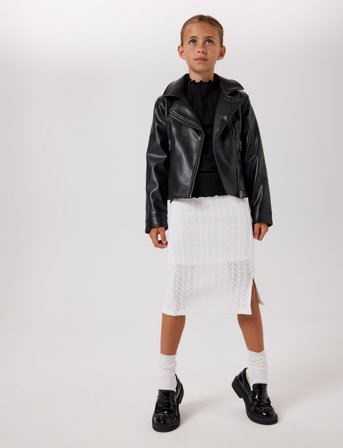 name it Nkfmadina Pu Jacket Tb - Black - 116